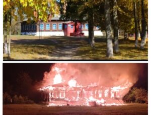 ​На Семенівщині безпілотник знищив дерев’яну школу XIX століття